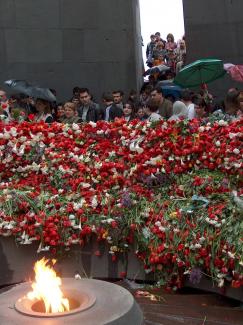 Genocide memorial day in Yerevan (April 2006)