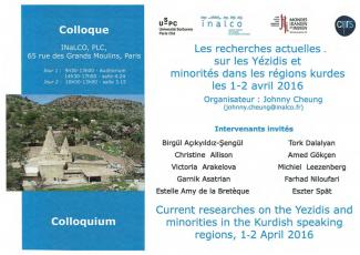 Poster Current research on Yezidis 2016