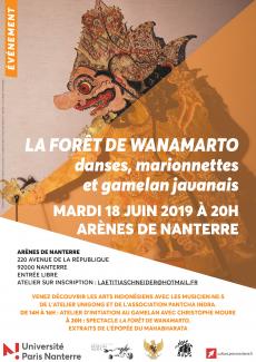 Poster for Gamelan in Nanterre 2019
