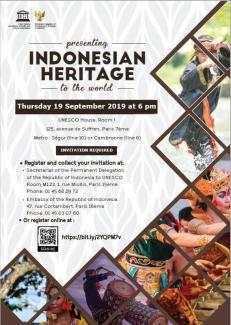 Poster for Gamelan at Unesco 09-2019